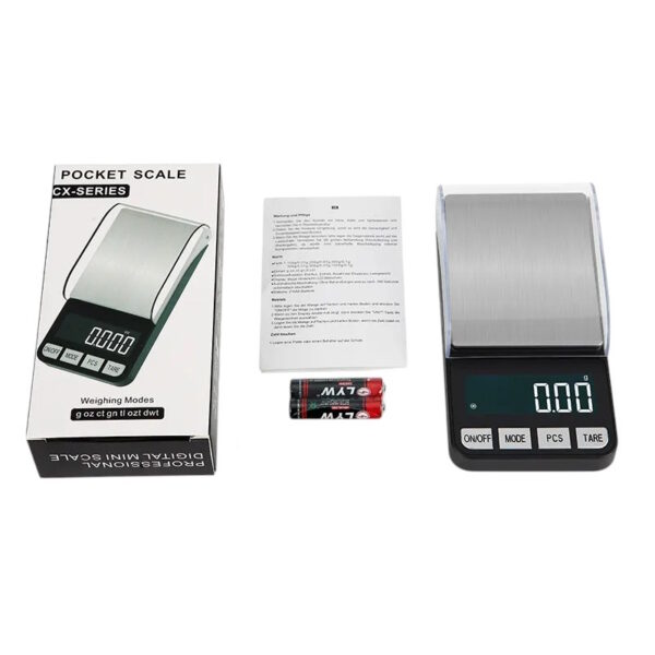 CX-188 digitalvekt (0.01 g - 500 g) - Bilde 2